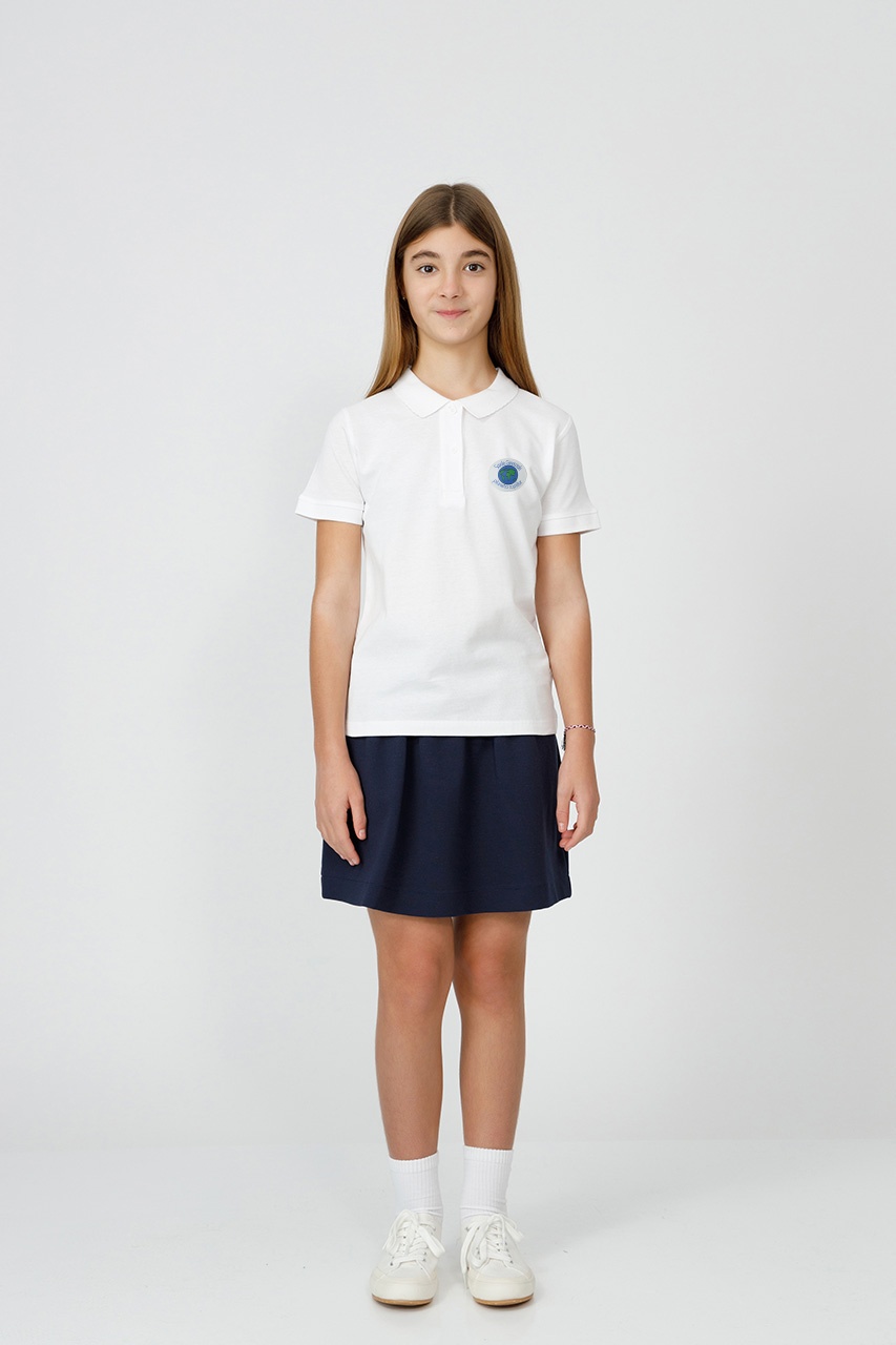 Tricou polo slim fete 995F - Școala Gimnazială Planeta Copiilor