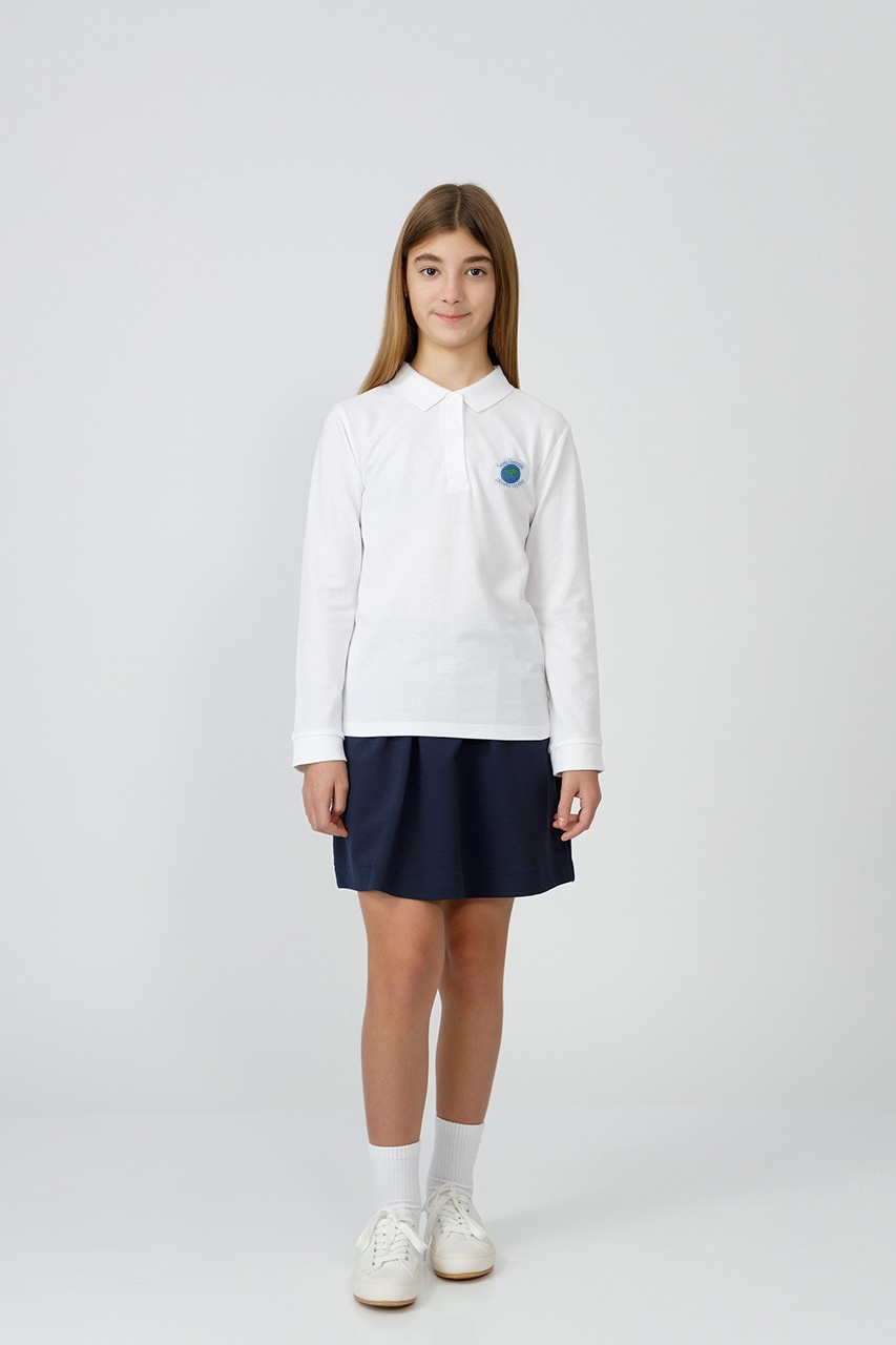 Tricou polo slim fete 998F - Școala Gimnazială Planeta Copiilor