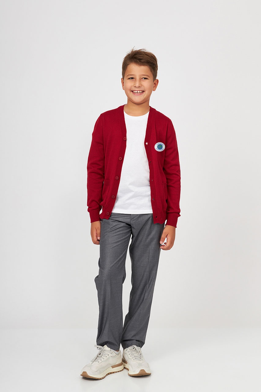 Cardigan unisex copii 393X - Școala Gimnazială Planeta Copiilor