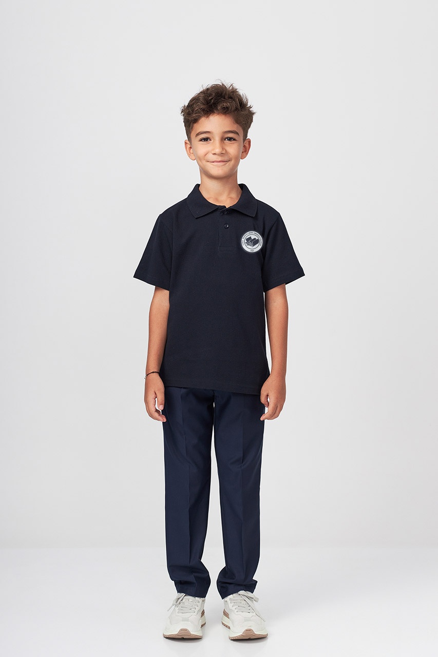Tricou polo regular copii 695B - Liceul Mihai Eminescu