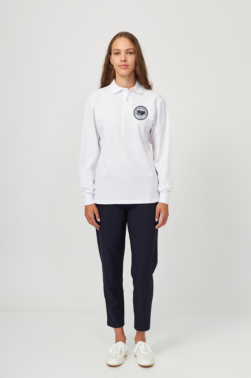 Tricou polo adolescenți cu mânecă lungă 699 - Liceul Mihai Eminescu