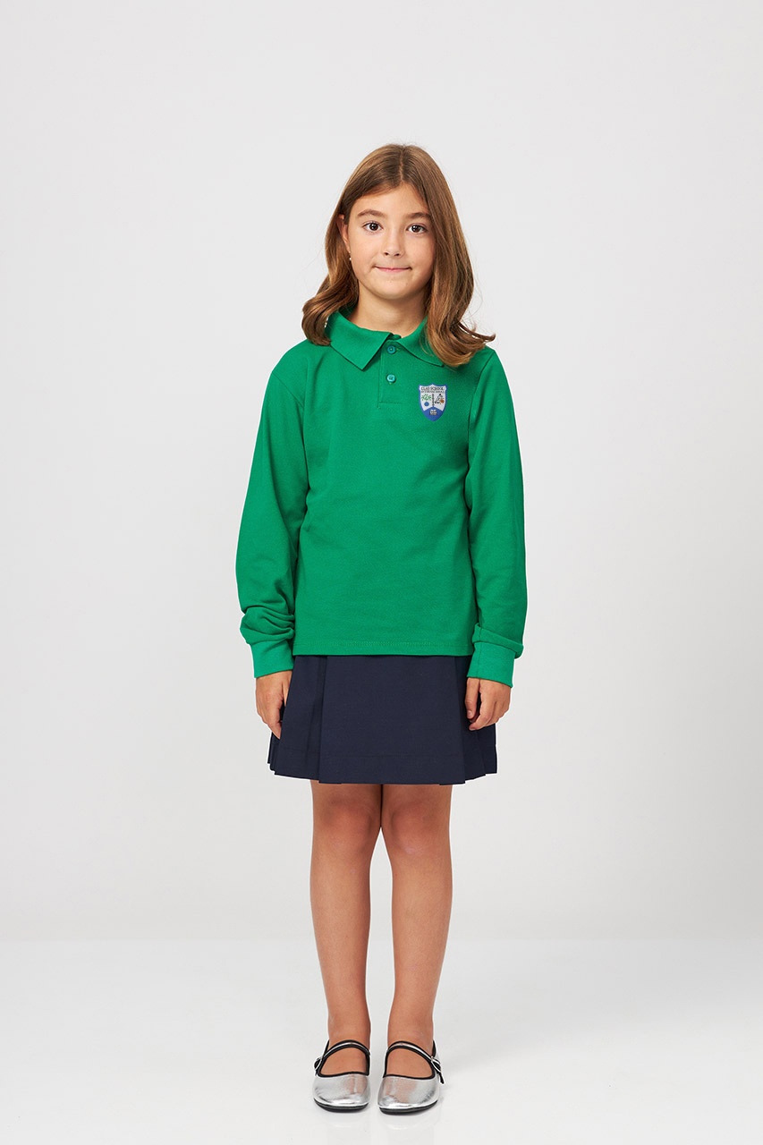 Tricou polo regular copii cu mânecă lungă 698 - Grădinița Clas