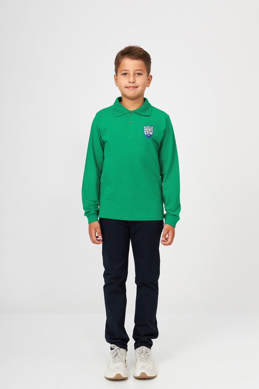 Tricou polo regular copii cu mânecă lungă 698 - Grădinița Clas