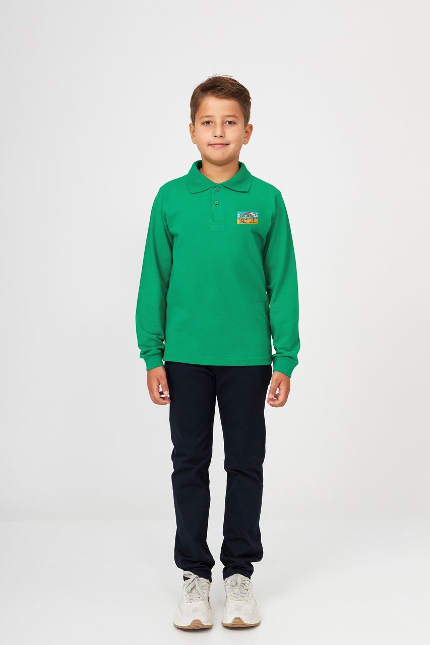 Tricou polo regular copii cu mânecă lungă 698 - Grădinița Maria Natalia
