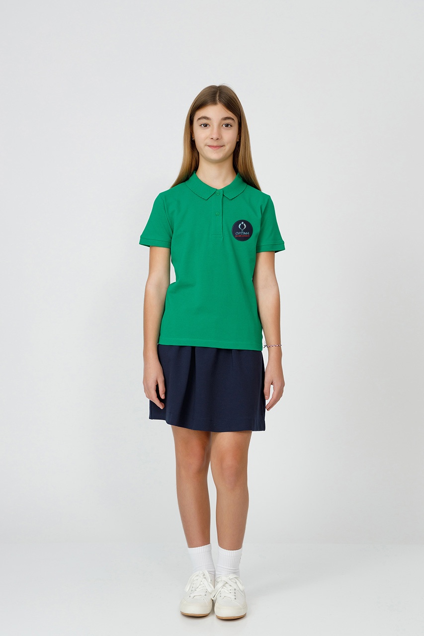 Tricou polo slim fete 995F - Școala Primară Optima Voluntari