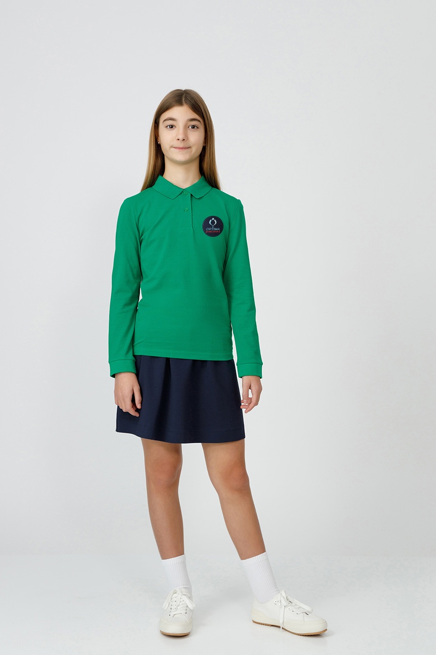 Tricou polo slim fete 998F - Școala Primară Optima Voluntari