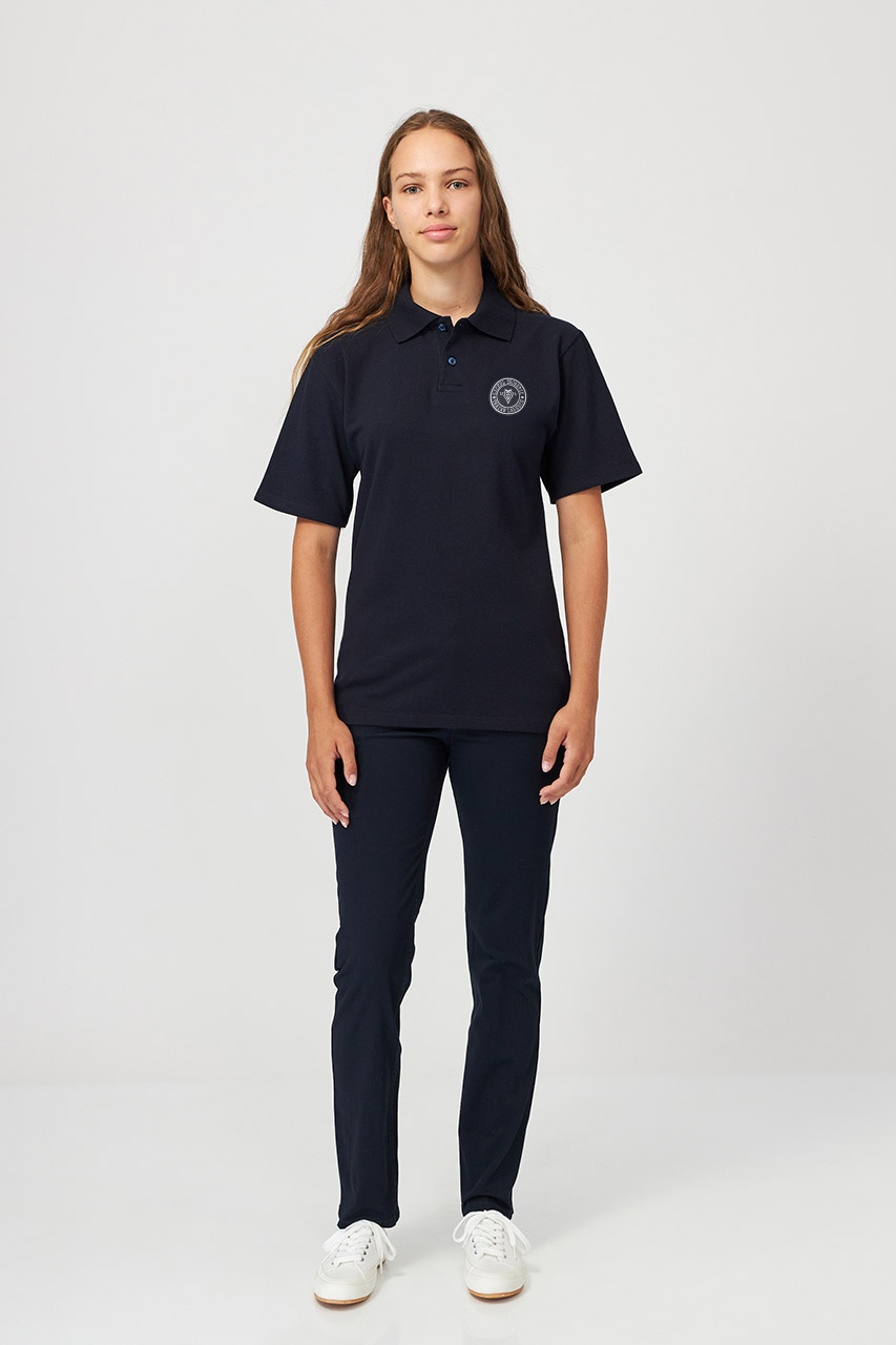 Tricou polo regular adolescenți 696B - Liceul Teoretic Traian Lalescu
