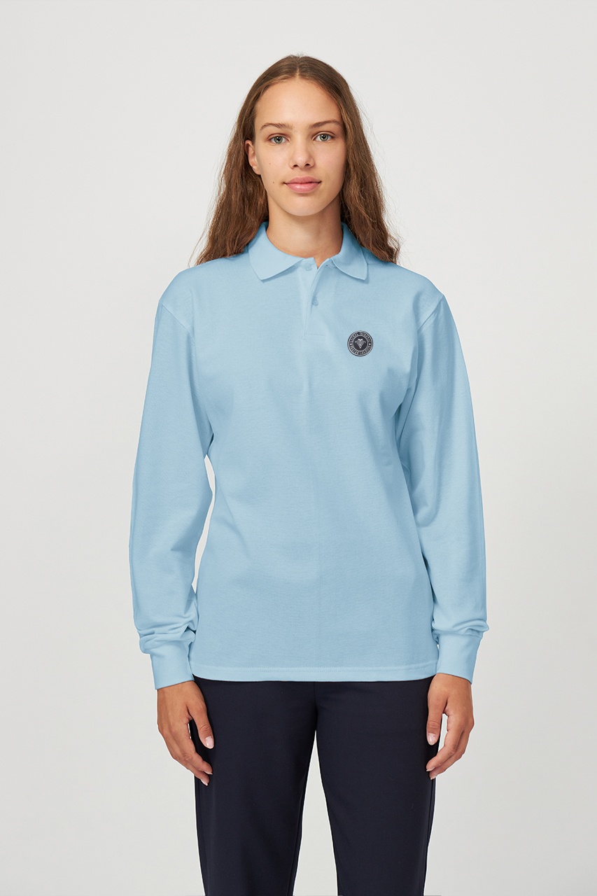 Tricou polo regular adolescenți cu mânecă lungă 699 - Liceul Teoretic Traian Lalescu