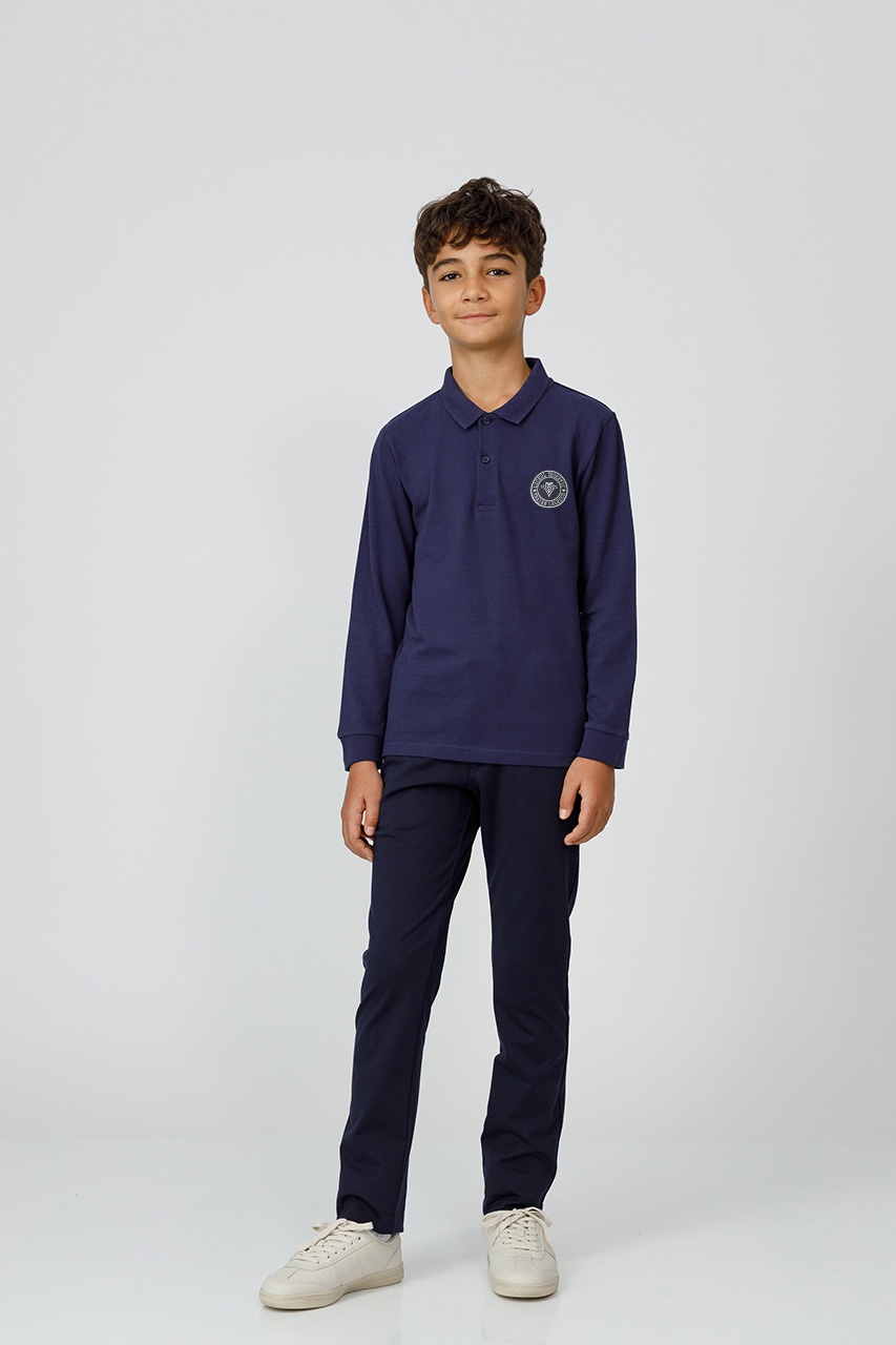 Tricou polo slim copii unisex 998 - Liceul Teoretic Traian Lalescu