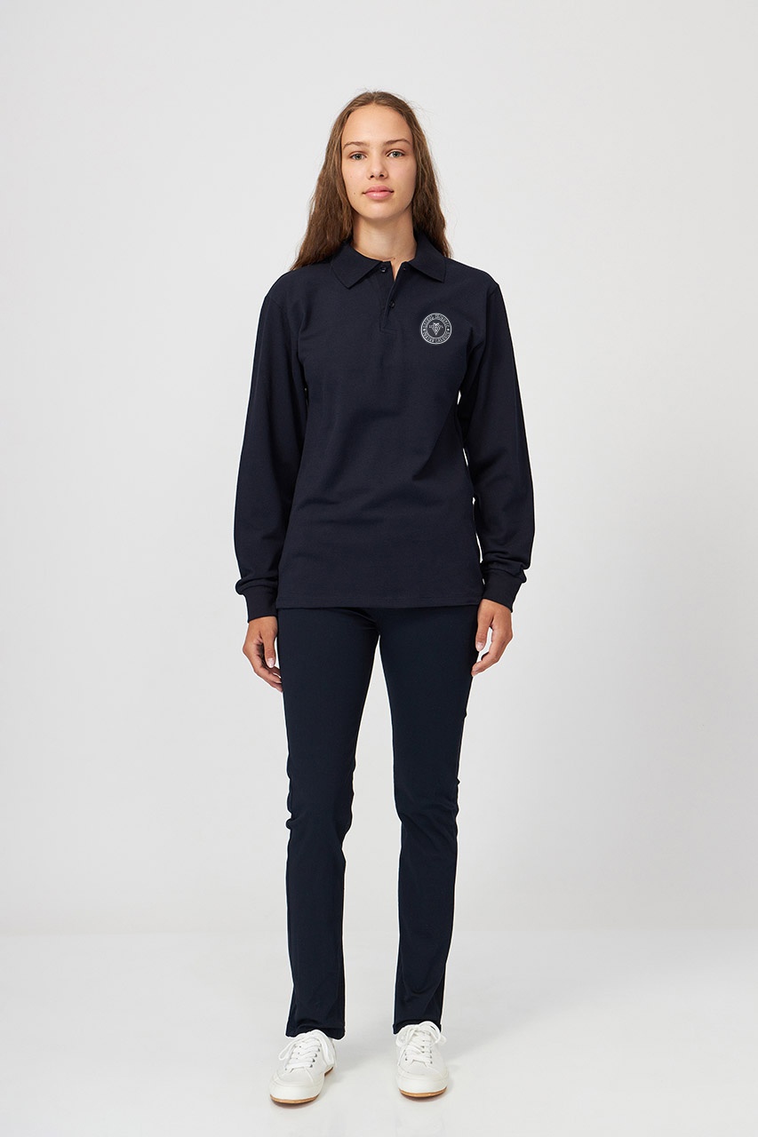 Tricou polo regular adolescenți cu mânecă lungă 699 - Liceul Teoretic Traian Lalescu