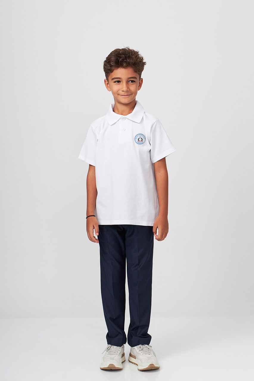 Tricou polo regular copii 695 - Școala Gimnazială Omega