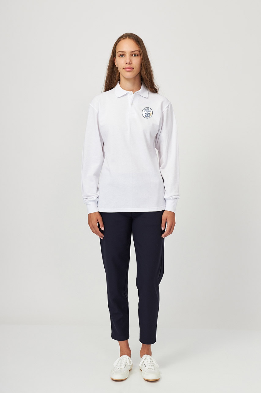 Tricou polo adolescenți cu mânecă lungă 699 - Școala Mihai Viteazul Călărași