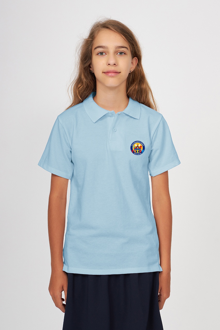 Tricou polo regular copii 695 - Școala Gimnazială Nr. 3 Voluntari
