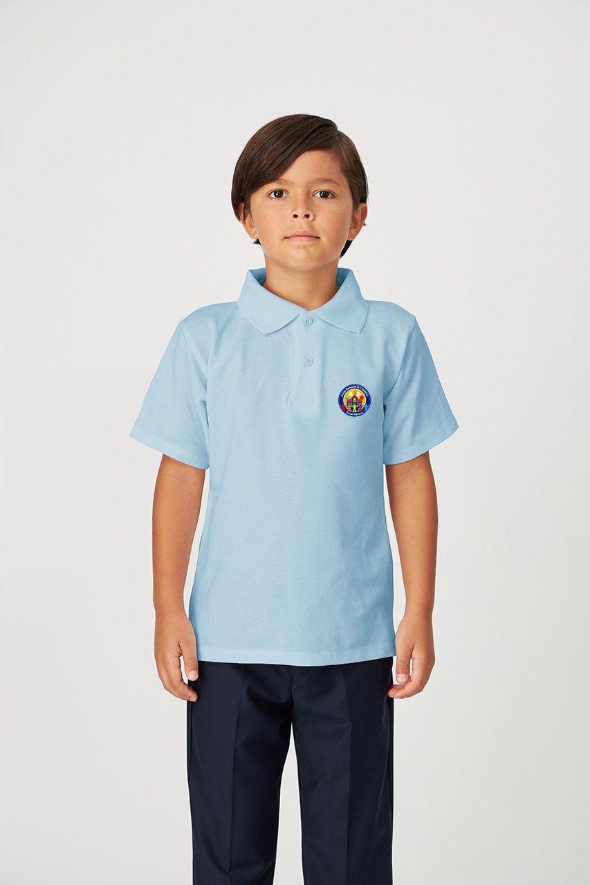 Tricou polo regular copii 695 - Școala Gimnazială Nr. 3 Voluntari