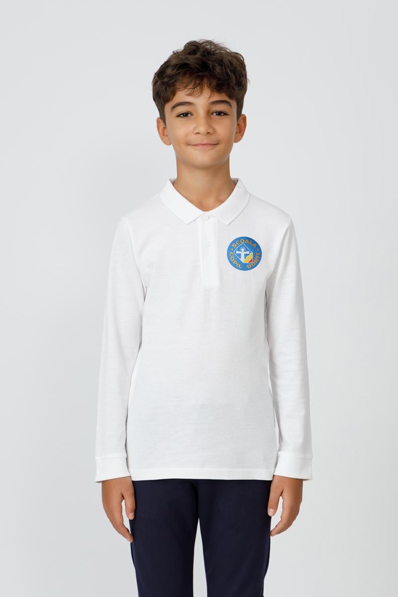 Tricou polo slim copii 998R - Școala Copil Dorit