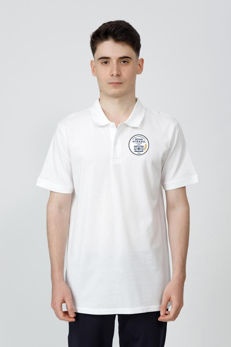 Tricou polo slim adolescenți 996R - Școala Mihai Viteazul Călărași
