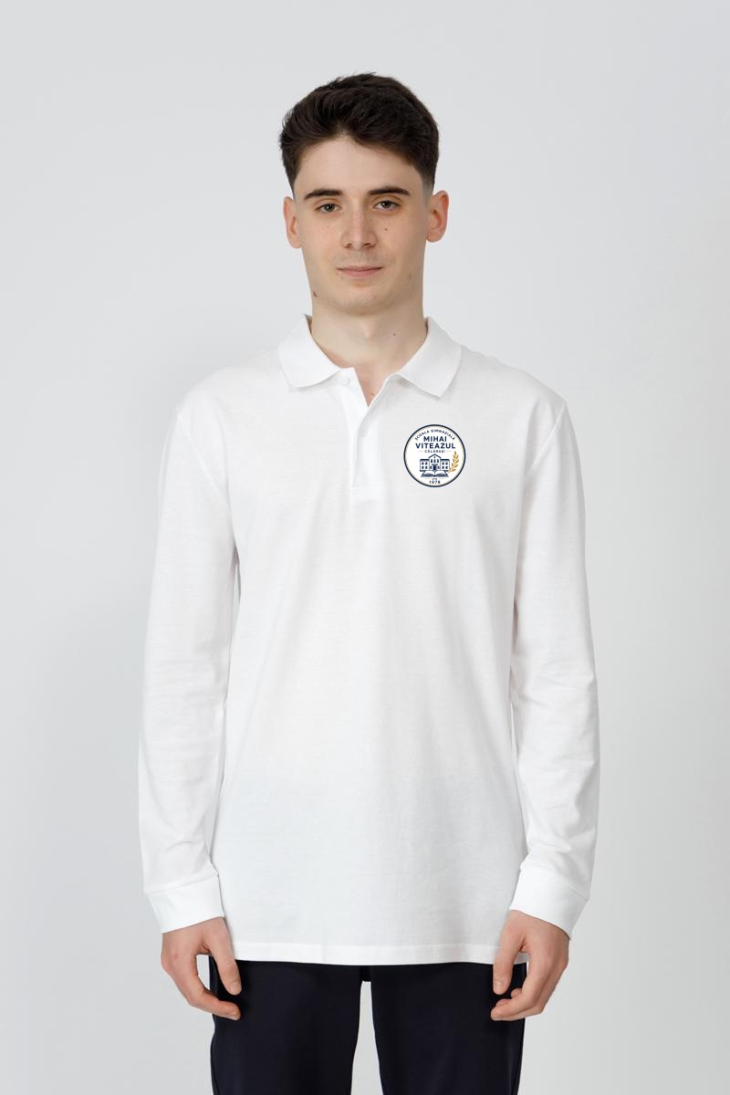 Tricou polo slim adolescenți 999R - Școala Mihai Viteazul Călărași