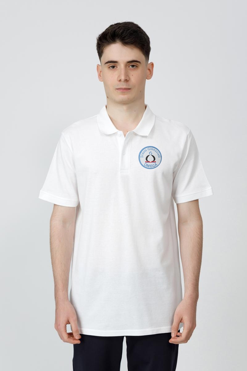 Tricou polo slim adolescenți 996R - Școala Gimnazială Omega