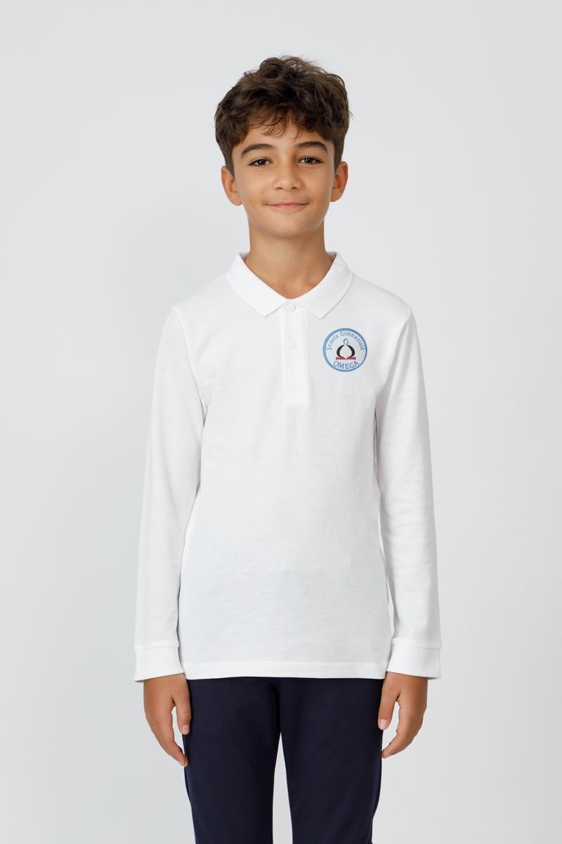 Tricou polo slim copii 998R - Școala Gimnazială Omega