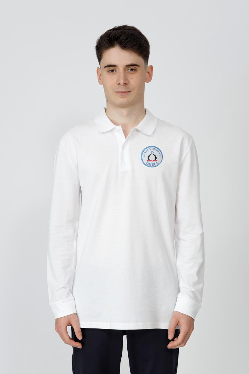 Tricou polo slim adolescenți 999R - Școala Gimnazială Omega