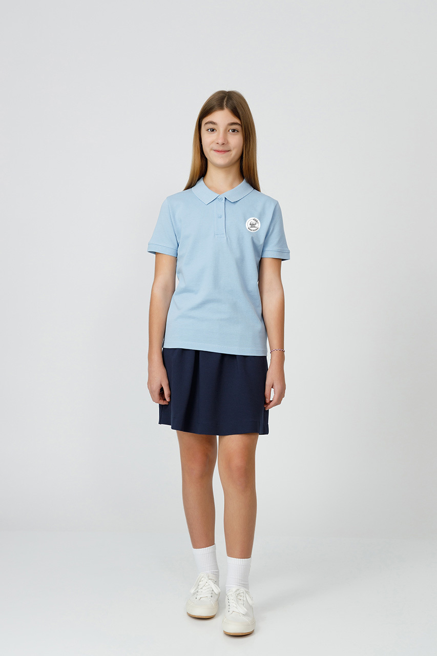 Tricou polo slim fete 995F - Scoala Gimnaziala George Calinescu