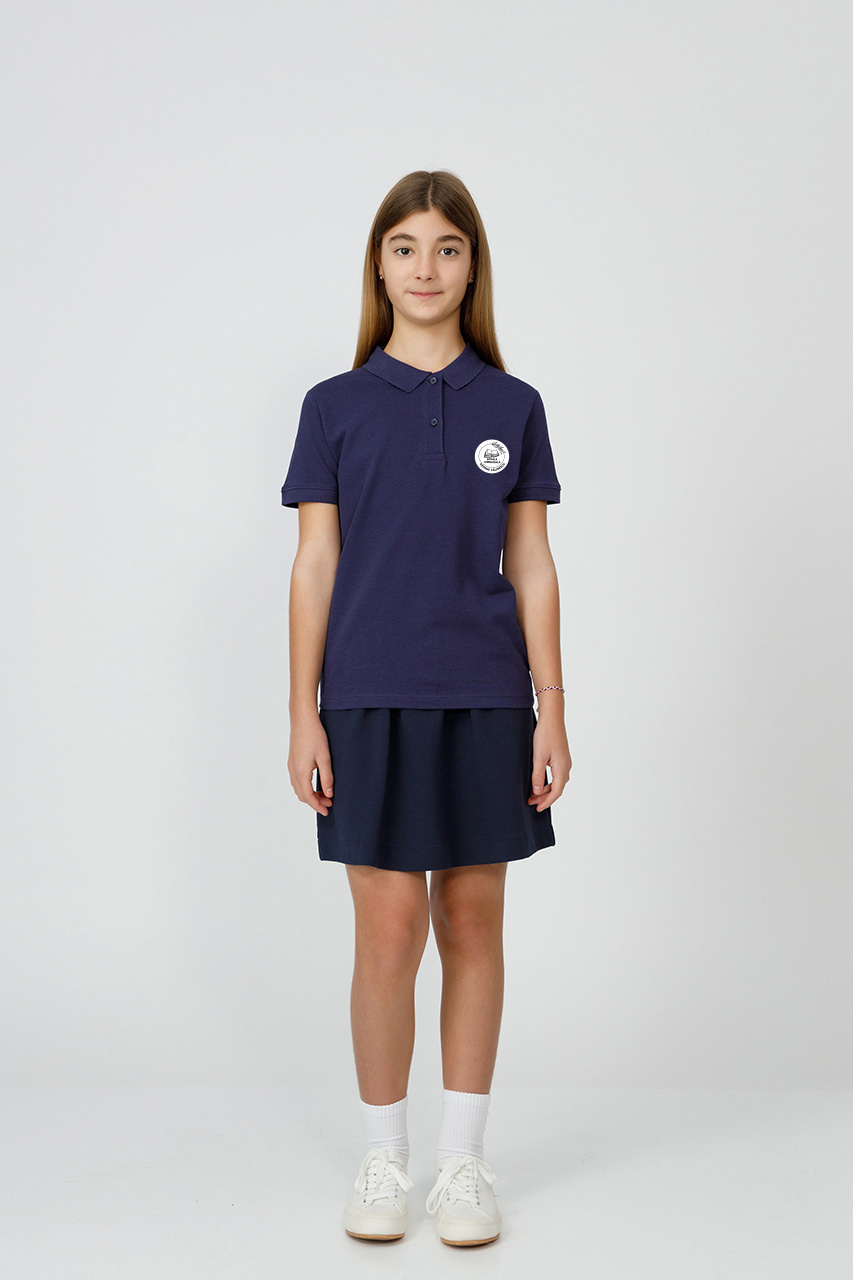 Tricou polo slim fete 995F - Scoala Gimnaziala George Calinescu