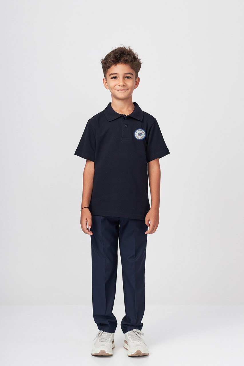 Tricou polo regular copii 695B - Școala Gimnazială Nr. 49