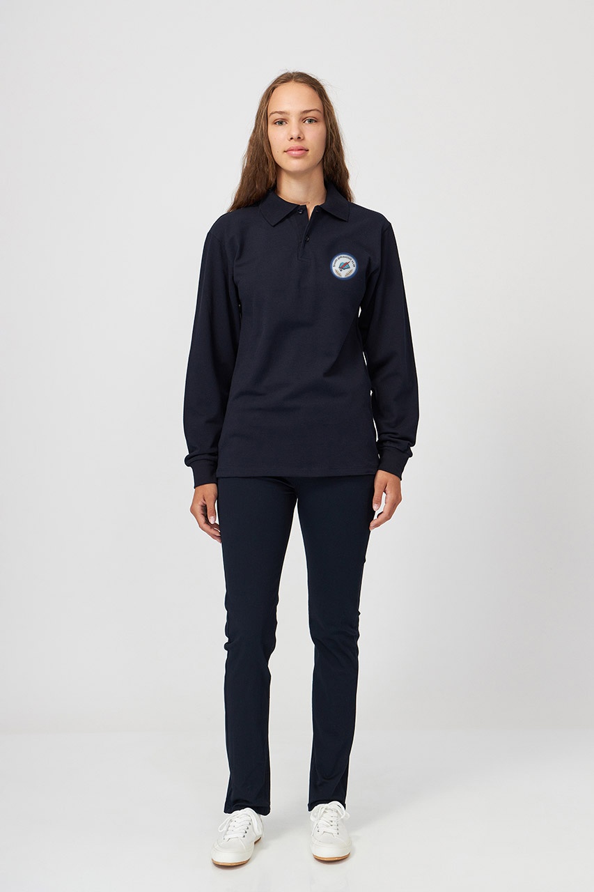 Tricou polo regular adolescenți cu mânecă lungă 699 - Școala Gimnazială Nr. 49
