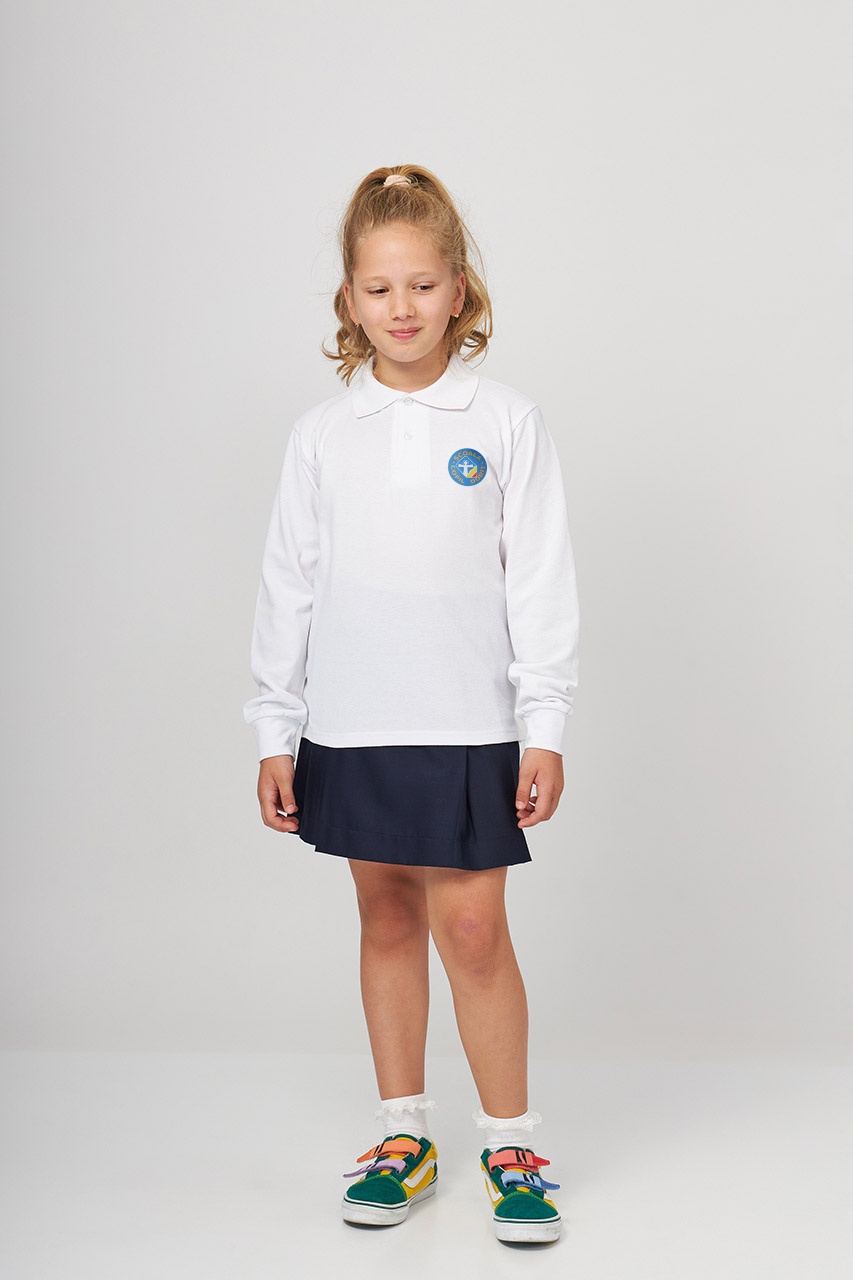 Tricou polo regularcopii cu mânecă lungă 698 - Școala Copil Dorit