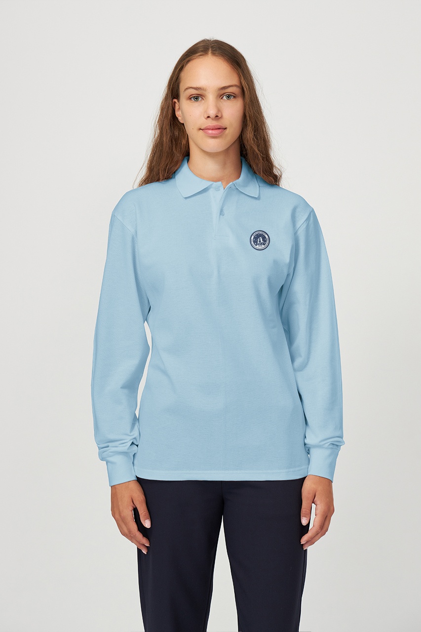 Tricou polo regular adolescenți cu mânecă lungă 699 - Școala Europeană București