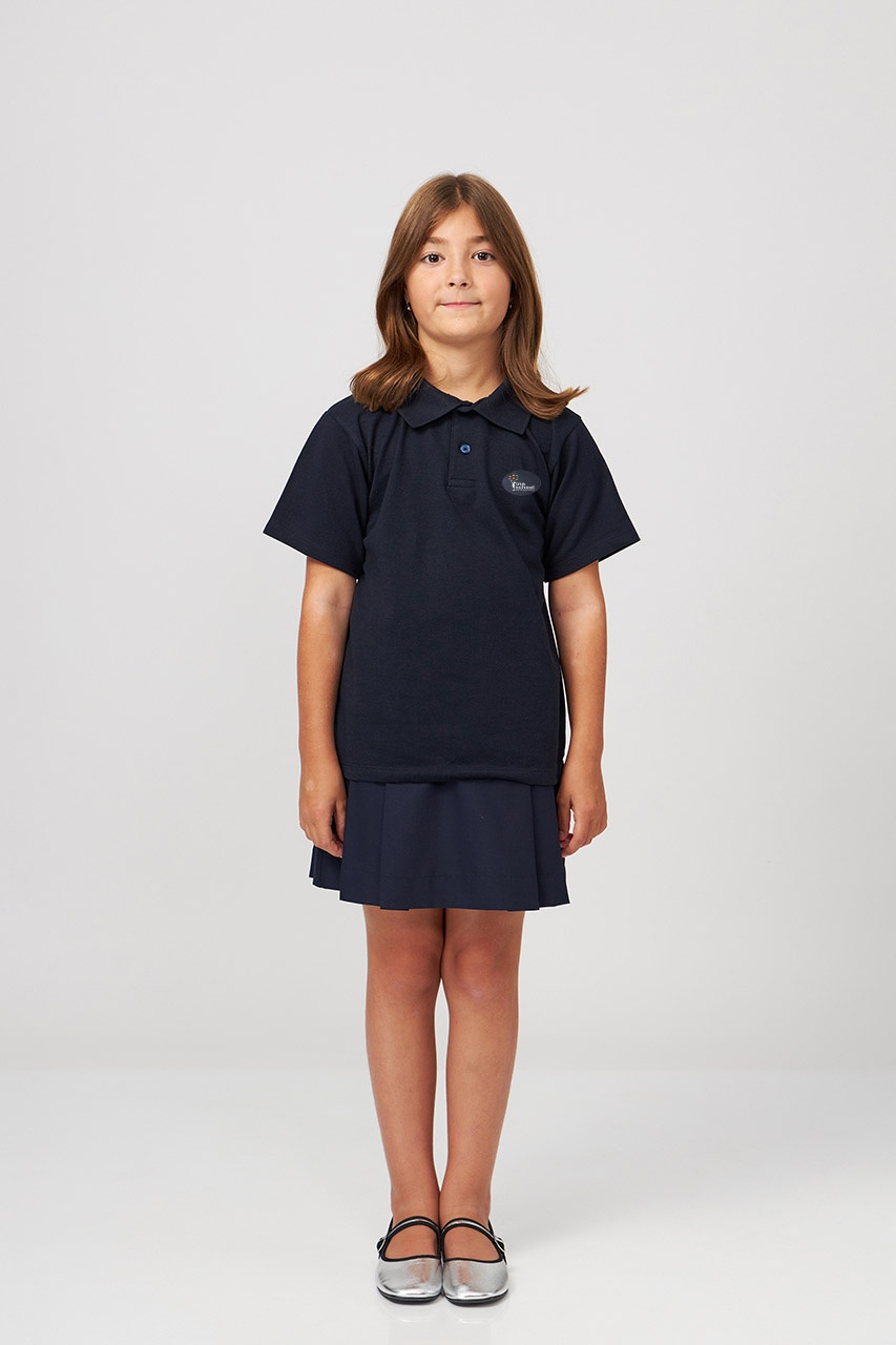 Tricou polo regular copii 695B - Ina School